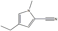 1H-Pyrrole-2-carbonitrile,4-ethyl-1-methyl-(9CI) 结构式