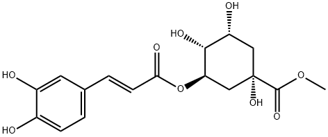 3-咖啡酰奎尼酸甲酯 结构式