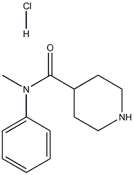 N-甲基-N-苯基哌啶-4-甲酰胺盐酸盐 结构式