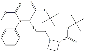 (2S,3’S)-N-[3-t-Butoxycarbonyl-3-benzyloxycarbonylamino-propyl]]azetidine-2-carboxylic Acid, t-Butyl Ester 结构式