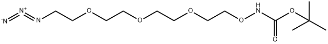 叔丁氧羰基羟胺-三乙二醇-叠氮 结构式