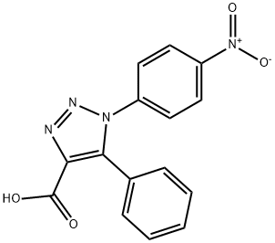 1-(4-nitrophenyl)-5-phenyl-1H-1,2,3-triazole-4-carboxylic acid 结构式