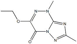 [1,2,4]Triazolo[5,1-c][1,2,4]triazin-4(1H)-one,3-ethoxy-1,7-dimethyl-(9CI) 结构式