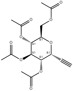 2,6-脱水-7,8-二脱氧-D-甘油-L-古洛-辛-7-炔糖醇 1,3,4,5-四乙酸酯 结构式