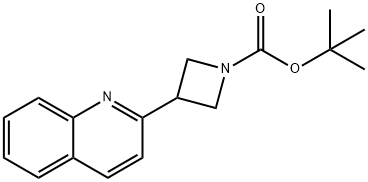 tert-butyl 3-(quinolin-2-yl)azetidine-1-carboxylate 结构式