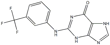 N(2)-(3-trifluoromethylphenyl)guanine 结构式