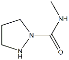 1-Pyrazolidinecarboxamide,N-methyl-(9CI) 结构式