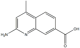 7-Quinolinecarboxylicacid,2-amino-4-methyl-(9CI) 结构式