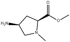 methyl (4S)-4-amino-1-methyl-L-prolinate(SALTDATA: 2HCl) 结构式