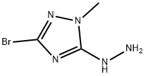 3-溴-5-肼基-1-甲基-1H-1,2,4-三唑 结构式