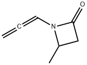 2-Azetidinone,4-methyl-1-(1,2-propadienyl)-(9CI) 结构式
