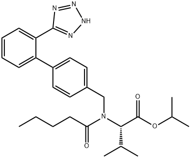 缬沙坦异丙酯 结构式