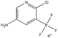 (5-氨基-2-氯吡啶-3-基)三氟硼酸钾 结构式