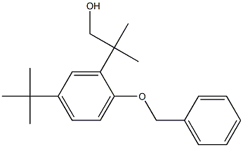 Benzeneethanol, 5-(1,1-diMethylethyl)-β,β-diMethyl-2-(phenylMethoxy)- 结构式