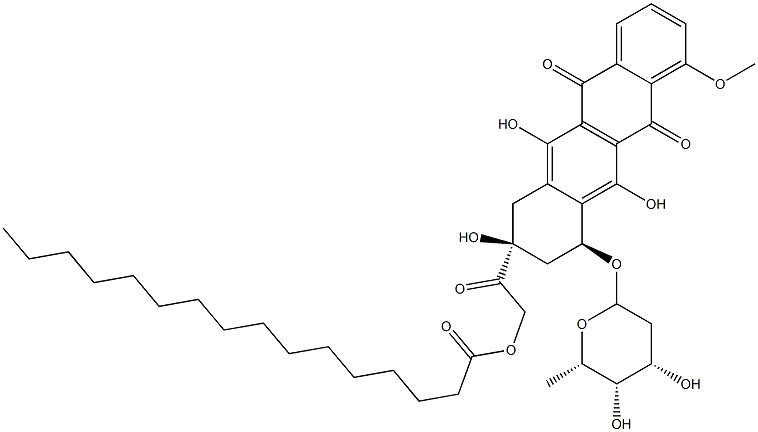 14-O-palmitoylhydroxyrubicin 结构式