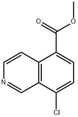 8-氯异喹啉-5-甲酸甲酯 结构式