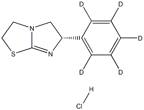 左旋咪唑-D5盐酸盐 结构式