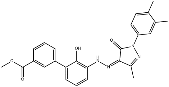 艾曲波帕甲酯 结构式