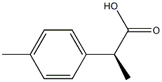 (S)-2-(对甲苯基)丙酸 结构式