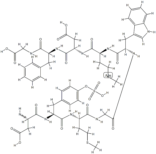 cholecystokinin, Gly- 结构式