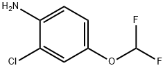 2-氯-4-(二氟甲氧基)苯胺 结构式