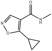 4-Isoxazolecarboxamide,5-cyclopropyl-N-methyl-(9CI) 结构式