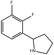 2-(2,3-DIFLUOROPHENYL)PYRROLIDINE 结构式