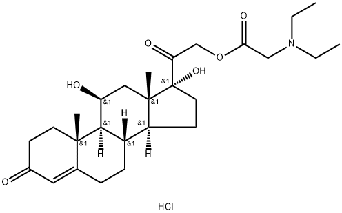 盐酸胺乙酯氢可松 结构式