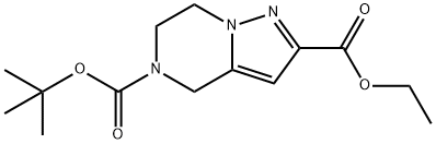 5-叔丁基2-乙基6,7-二氢吡唑并[1,5-A]吡嗪-2,5(4H)-二羧酸酯 结构式