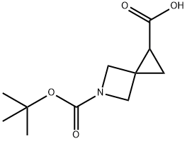 5-BOC-5-氮杂螺[2.3]己烷-1-羧酸 结构式