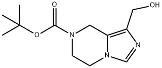 叔-丁基 1-(羟甲基)-5,6-二氢咪唑并[1,5-A]吡嗪-7(8H)-甲酸基酯 结构式