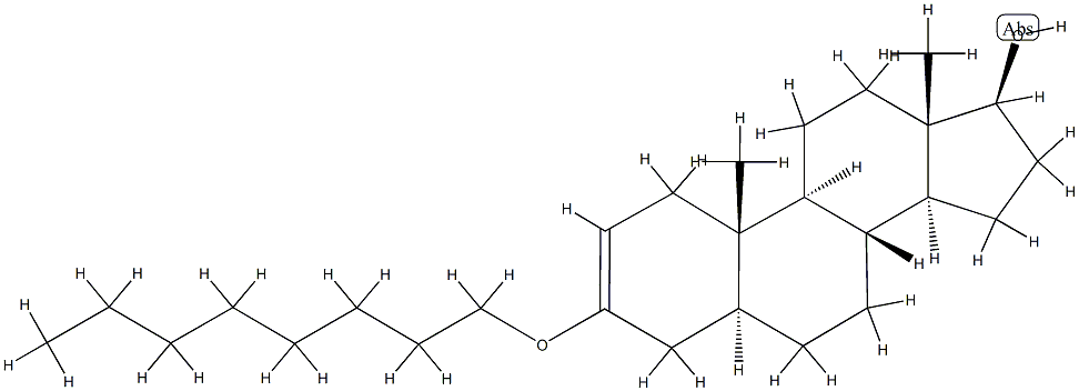 Dihydrotestosterone n-octyl enol ether 结构式