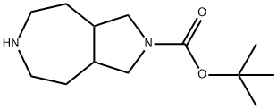 八氢吡咯并[3,4-D]氮杂-2(1H)-羧酸叔丁基酯 结构式