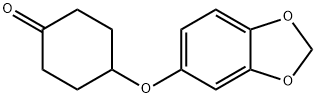 4-(1,3-苯并二恶茂-5-氧基)环己酮 结构式