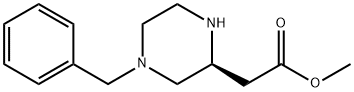 (S)-2-(4-苄基哌嗪-2-基)乙酸甲酯 结构式
