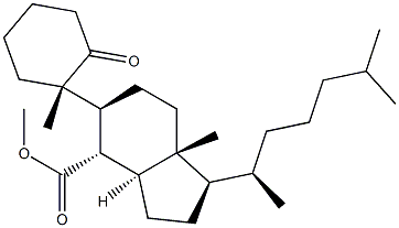 (10α)-B-Nor-5-oxo-5,6-secocholestan-6-oic acid methyl ester 结构式
