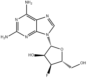 化合物 2-AMINO-3'-DEOXY-3'-FLUOROADENOSINE 结构式