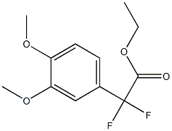 Ethyl (3,4-Dimethoxyphenyl)-difluoroacetate 结构式