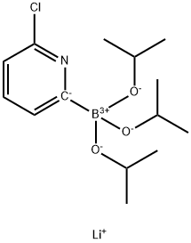Lithium triisopropyl 2-(6-chloropyridyl)borate 结构式
