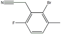 2-溴-6-氟-3-甲基苯乙腈 结构式