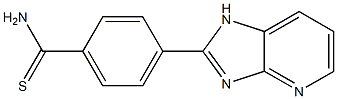 4-(7-氮杂-2-苯并咪唑基)硫代苯甲酰胺 结构式