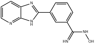 3-(7-氮杂-2-苯并咪唑基)苄胺肟 结构式