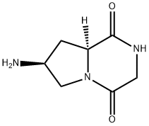 (7S,8aS)-7-aminohexahydropyrrolo[1,2-a]pyrazine-1,4-dione(SALTDATA: FREE) 结构式