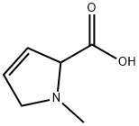 1-methyl-2,5-dihydro-1H-pyrrole-2-carboxylic acid(SALTDATA: HCl) 结构式