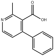 2-甲基-4-苯基烟酸 结构式