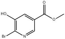 6-溴-5-羟基烟酸甲酯 结构式