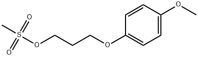 3-(4-甲氧基苯氧基)-丙基甲烷磺酸 结构式