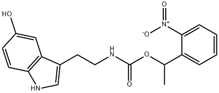 3-((N)-1-(2-Nitrophenyl)ethylcarboxy)-(2-Aminoethyl)-1H-indol-5-ol 结构式