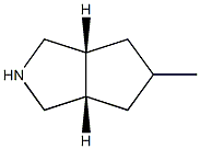 (3aR,6aS)-rel-octahydro-5-Methyl-Cyclopenta[c]pyrrole (Relative struc) 结构式