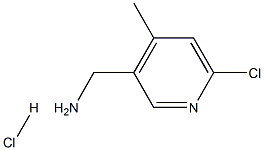 (6-Chloro-4-methylpyridin-3-yl)methanamine hydrochloride 结构式